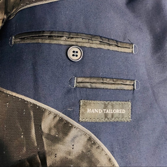 ⭐️ Angelo Rossi Navy Hand Tailored Suit Jacket - Picture 8 of 9